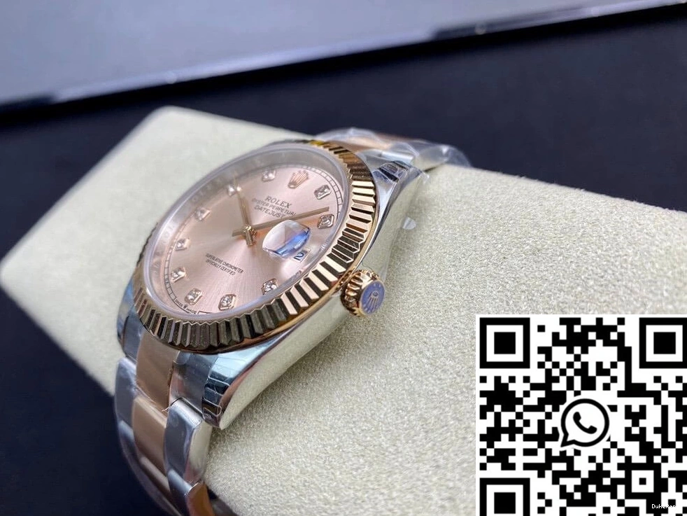 Datejust EW Gold M126331-0007 V3 41MM Rolex Factory Rose 0813